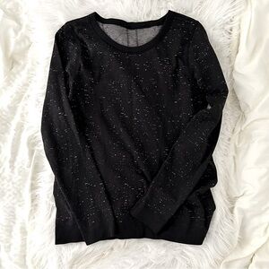 lululemon swiftly relaxed long sleeve shirt black white size 6